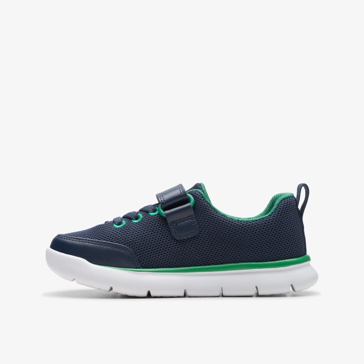 Zapatillas Clarks Hoop Run Kid Navy Synthetic Niños Azul Marino | LPGS-90714