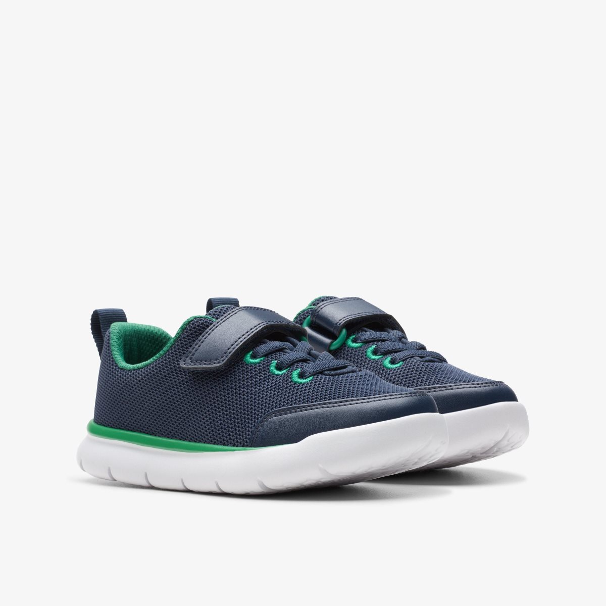 Zapatillas Clarks Hoop Run Kid Navy Synthetic Niños Azul Marino | LPGS-90714