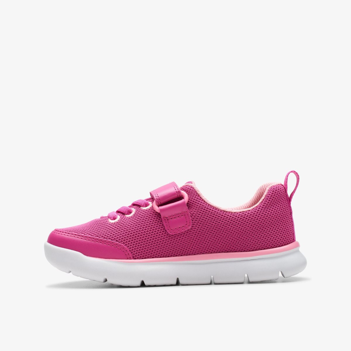 Zapatillas Clarks Hoop Run Kid Pink Synthetic Niños Rosas | NRHZ-21437