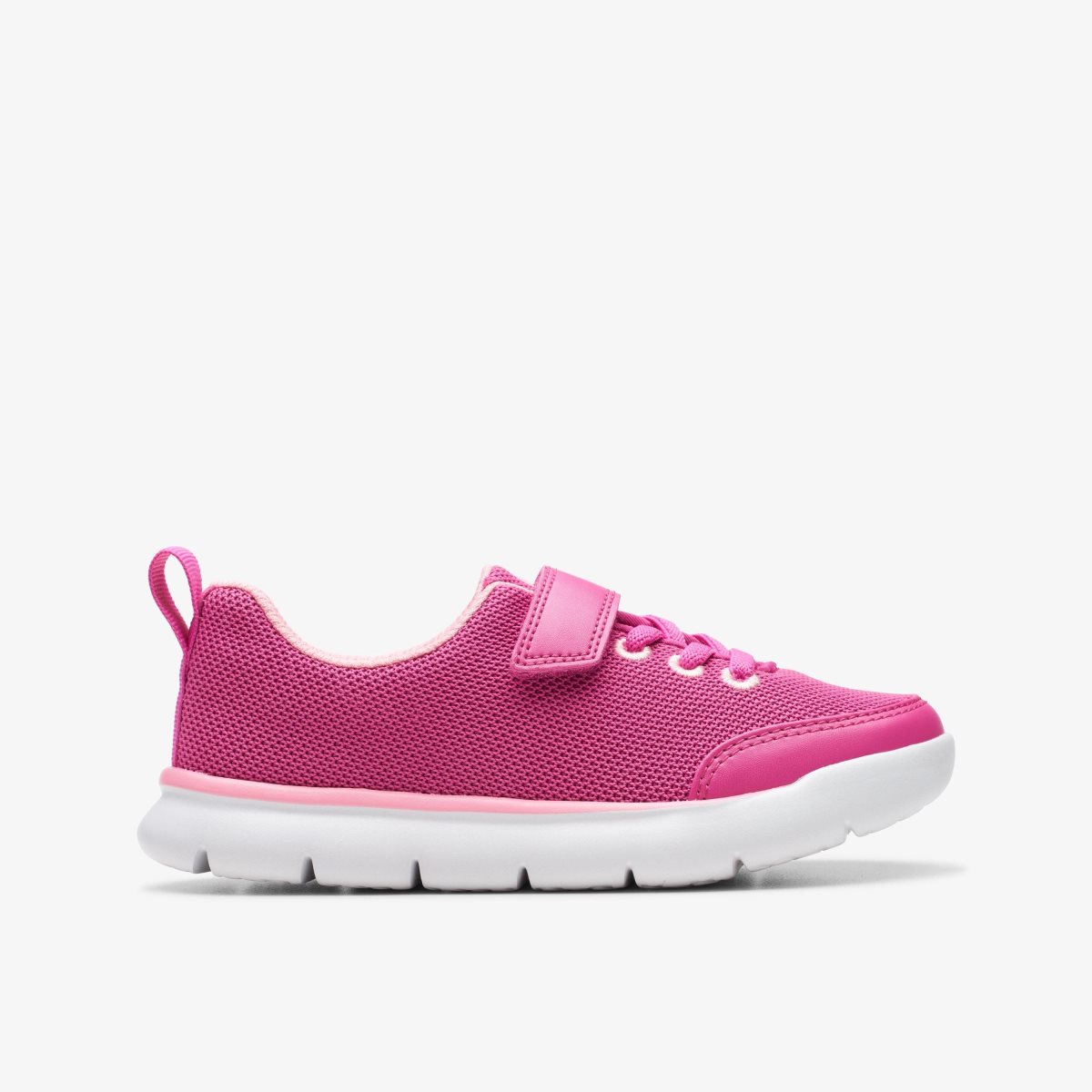 Zapatillas Clarks Hoop Run Kid Pink Synthetic Niños Rosas | NRHZ-21437