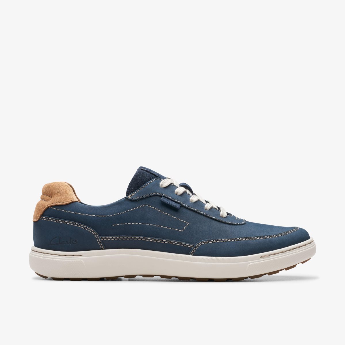 Zapatillas Clarks Mapstone Trail Navy Nubuck Hombre Azul Marino | QYBC-79685