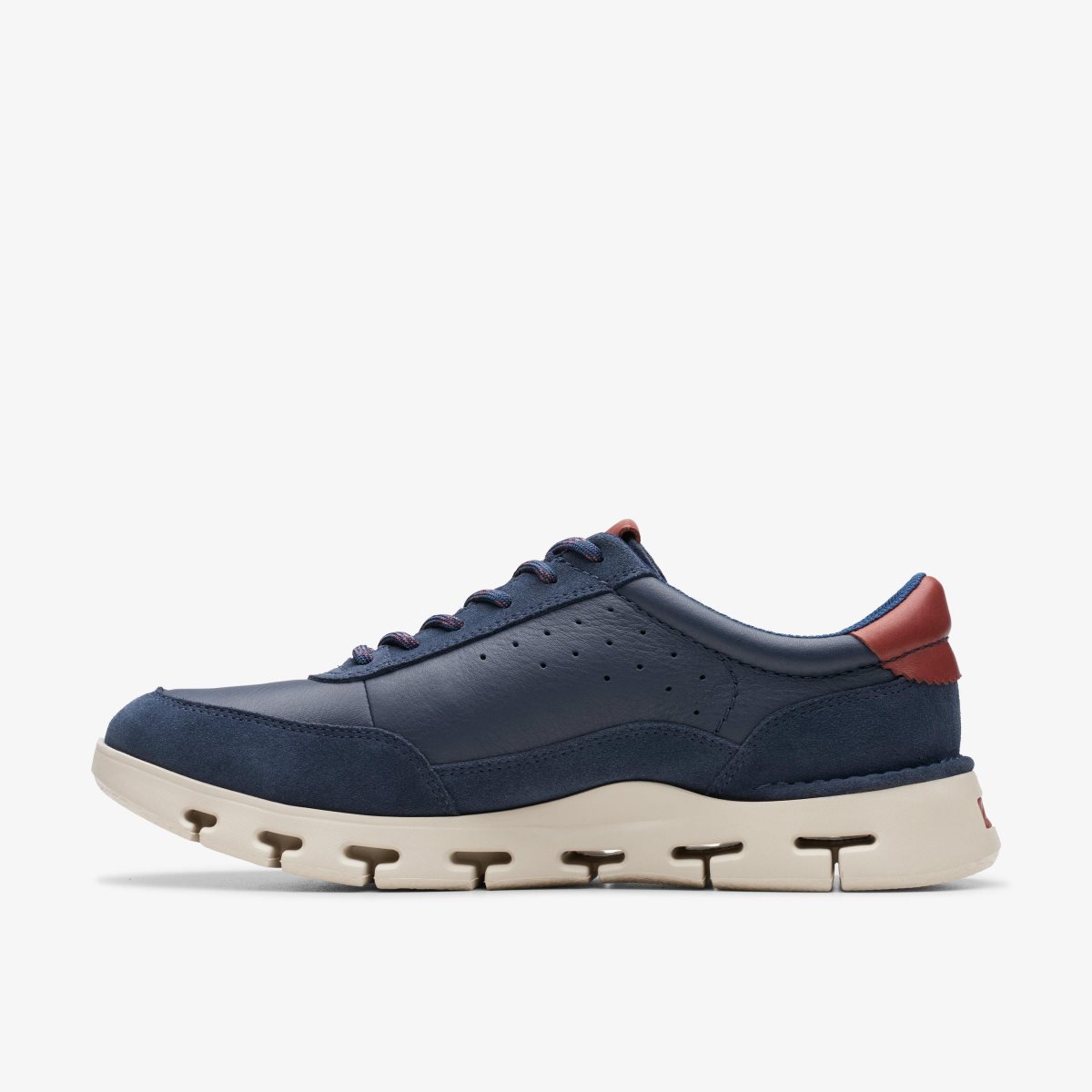 Zapatillas Clarks Nature X One Navy Leather Hombre Azul Marino | XOWV-28965