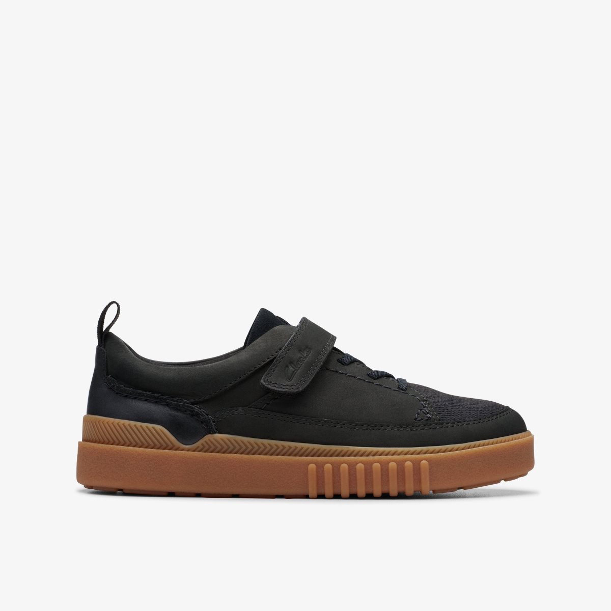 Zapatillas Clarks Somerset Tor Kid Black Niños Negras | IOFT-47615