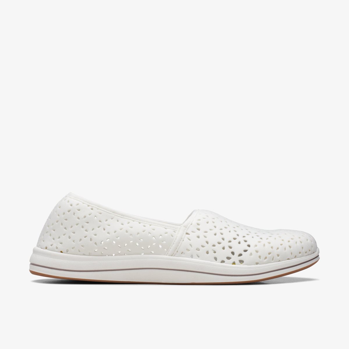 Zapatillas Sin Cordones Clarks Breeze Emily White Mujer Blancas | SUMV-46791