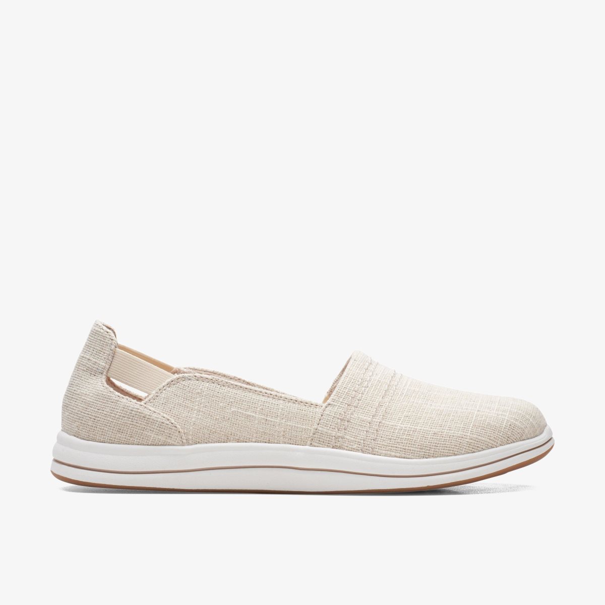 Zapatillas Sin Cordones Clarks Breeze Step II Natural Interest Mujer Beige | NMBR-20374