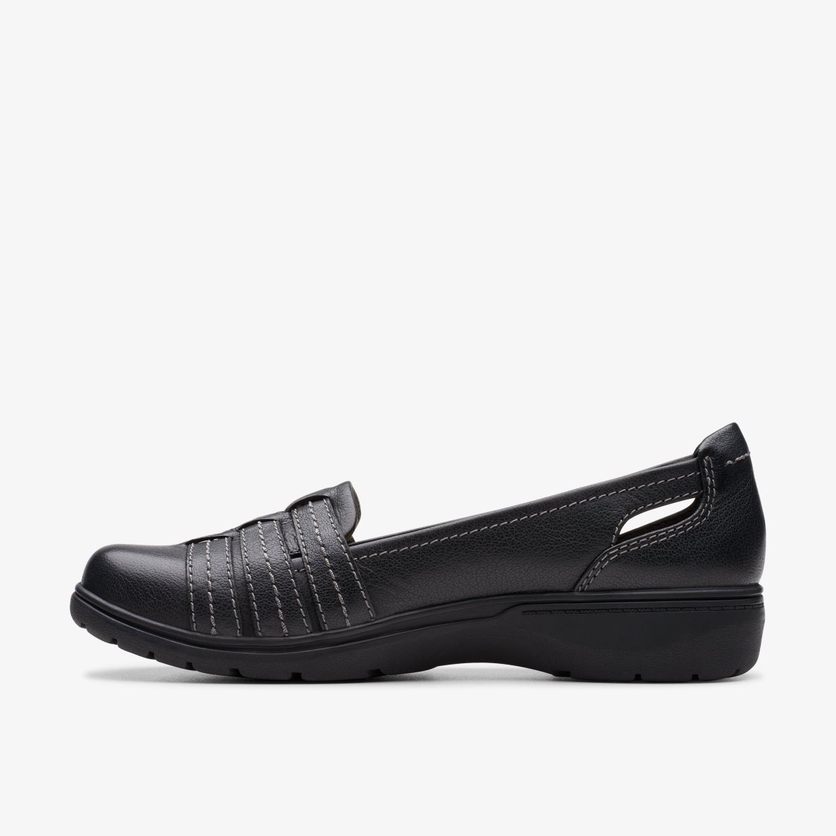 Zapatillas Sin Cordones Clarks Carleigh Eliza Black Leather Mujer Negras | ZVND-52708