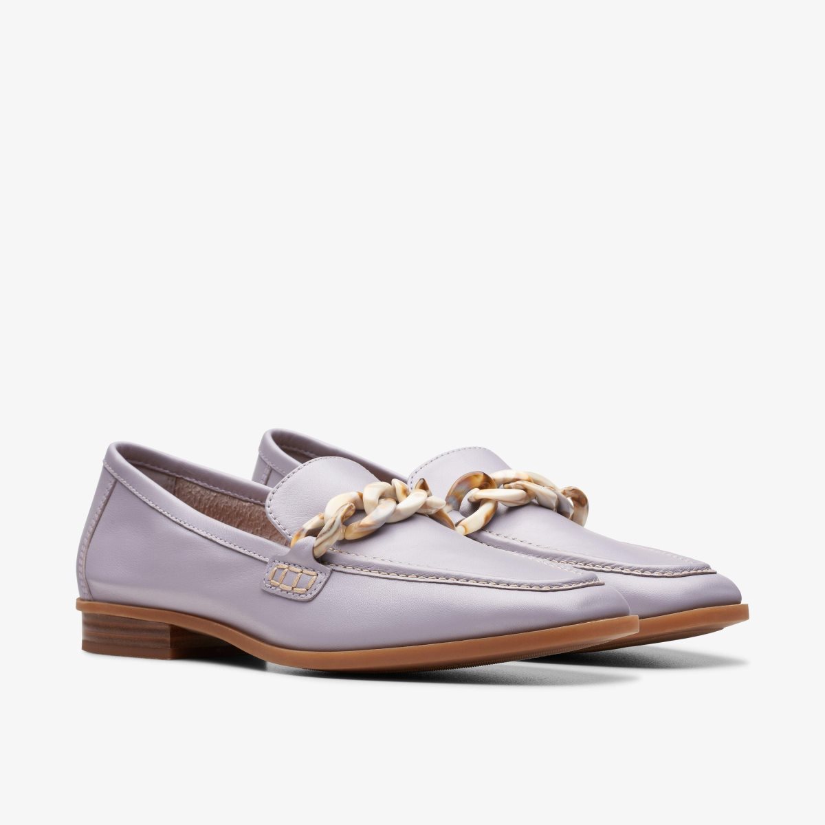 Zapatillas Sin Cordones Clarks Sarafyna Iris Lilac Leather Mujer Moradas | LSRE-89045