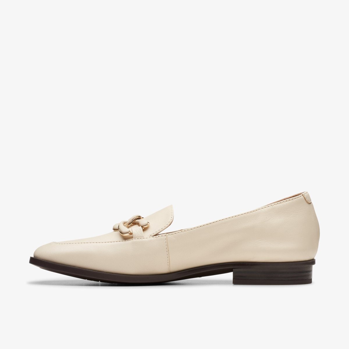 Zapatillas Sin Cordones Clarks Sarafyna Rae Ivory Leather Mujer Blancas | TJPY-83205