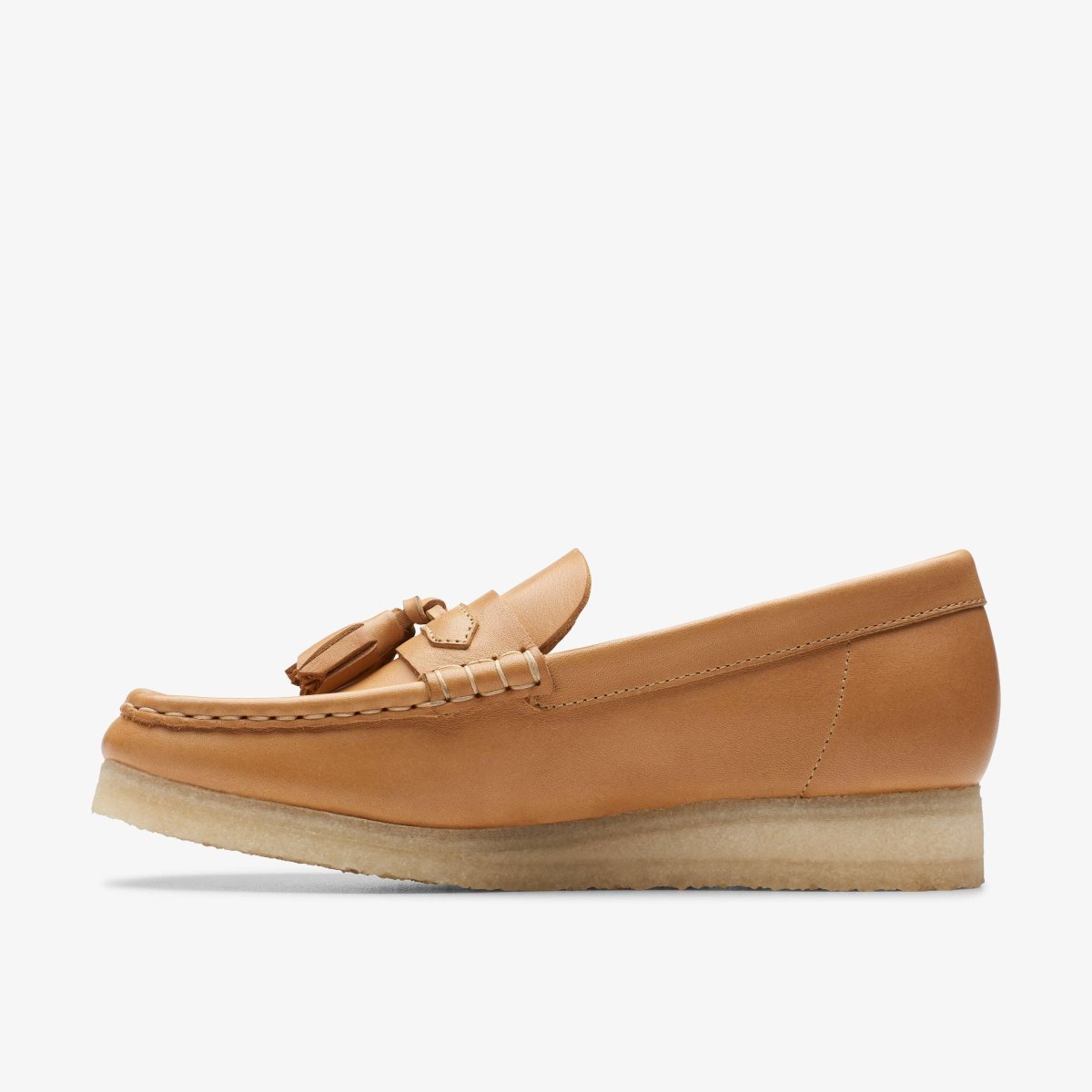 Zapatillas Sin Cordones Clarks Wallabee Loafer Mid Tan Leather Mujer Marrones | EUZM-97851