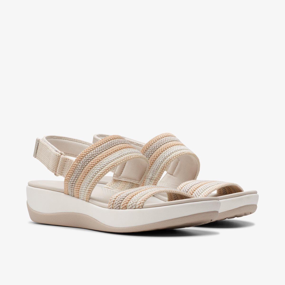 Zapatos Cuña Clarks Arla Stroll Beige Combination Mujer Beige | OREK-84521