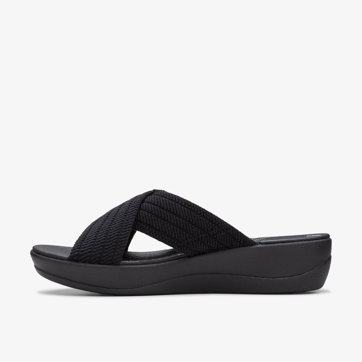 Zapatos Cuña Clarks Arla Wave Black Mujer Negras | CPLZ-39786