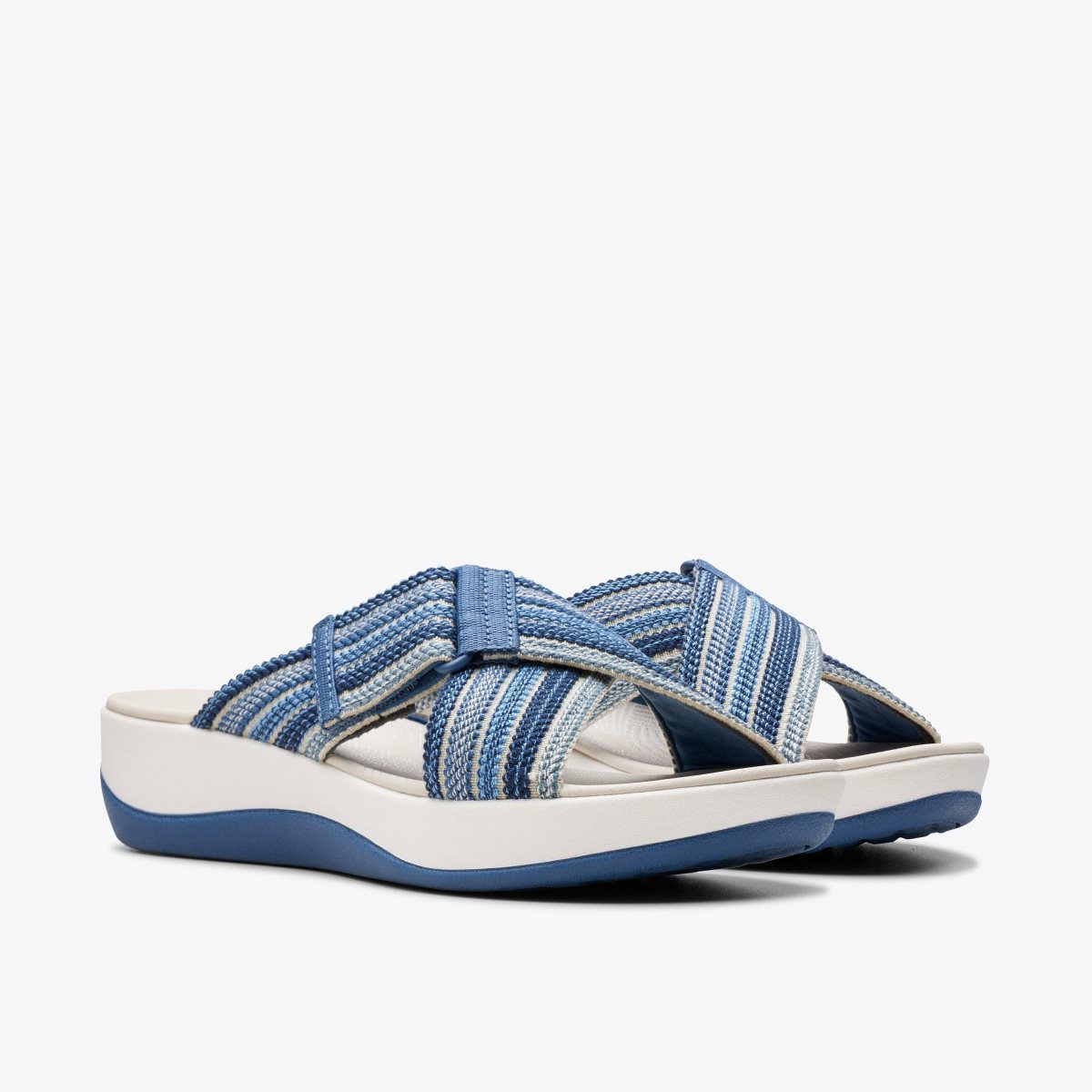 Zapatos Cuña Clarks Arla Wave Blue Combination Mujer Azules | JIOK-36719