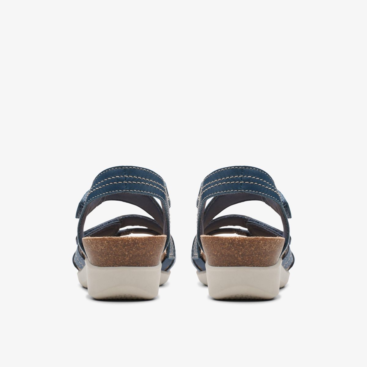 Zapatos Cuña Clarks Calenne Clara Blue Combination Mujer Azules | RYFT-03526