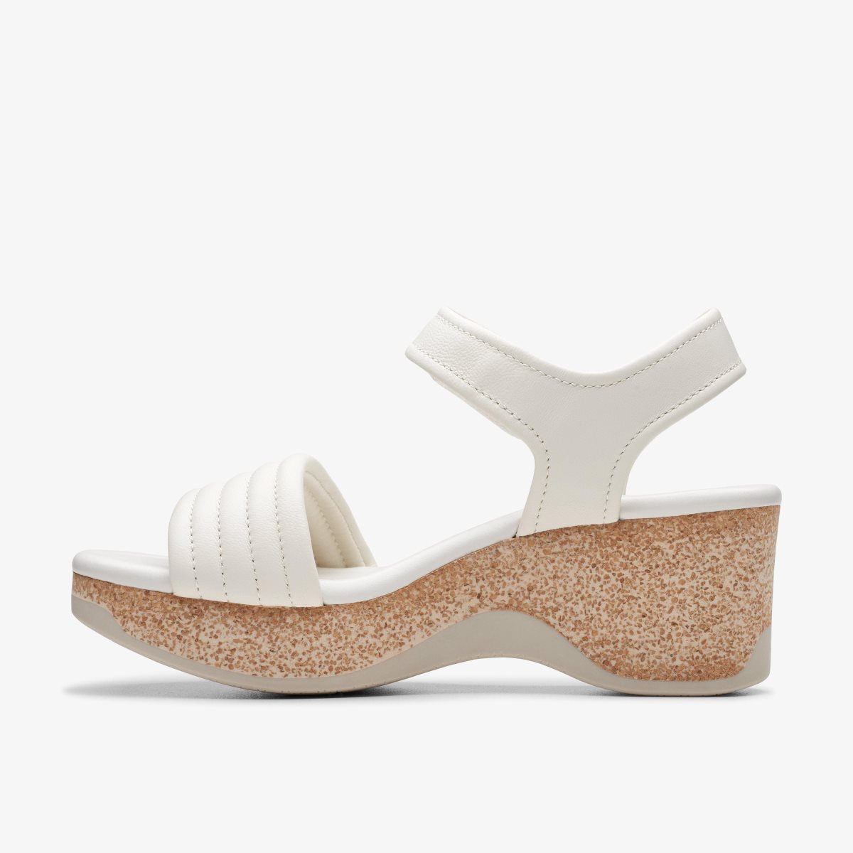 Zapatos Cuña Clarks Chelseah Gem Off White Leather Mujer Blancas | OYRZ-47190