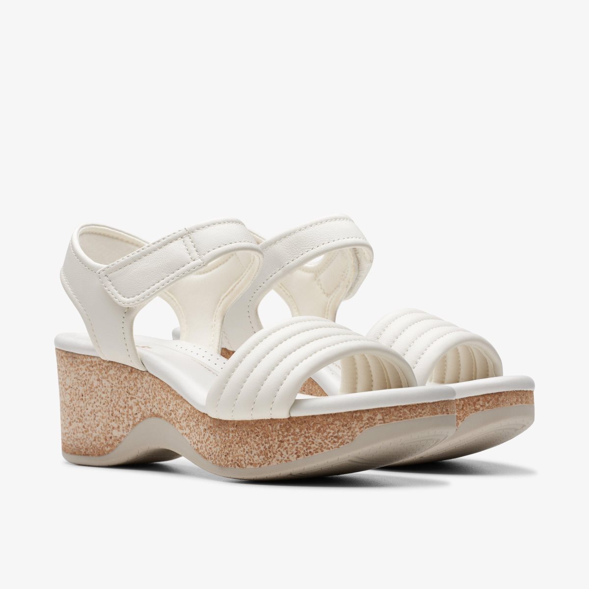 Zapatos Cuña Clarks Chelseah Gem Off White Leather Mujer Blancas | OYRZ-47190