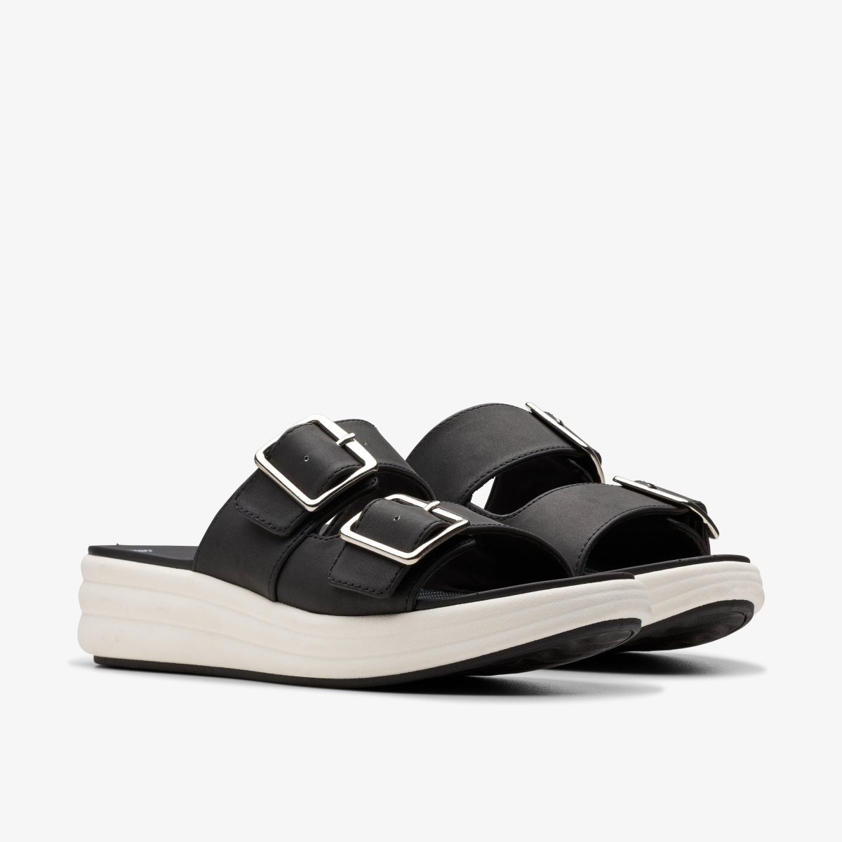 Zapatos Cuña Clarks Drift Buckle Black Mujer Negras | EVUC-40957