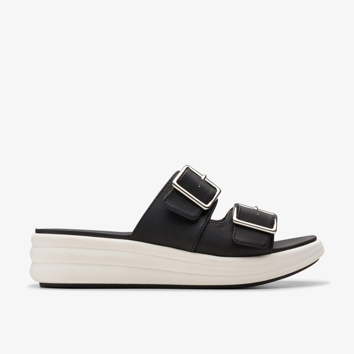 Zapatos Cuña Clarks Drift Buckle Black Mujer Negras | EVUC-40957