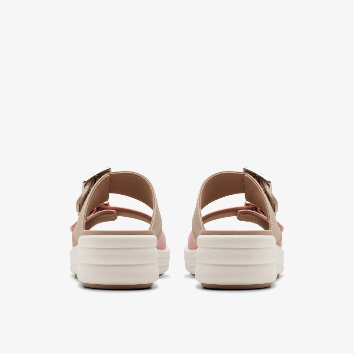 Zapatos Cuña Clarks Drift Buckle Peach Combination Mujer Coral | MNKT-84190