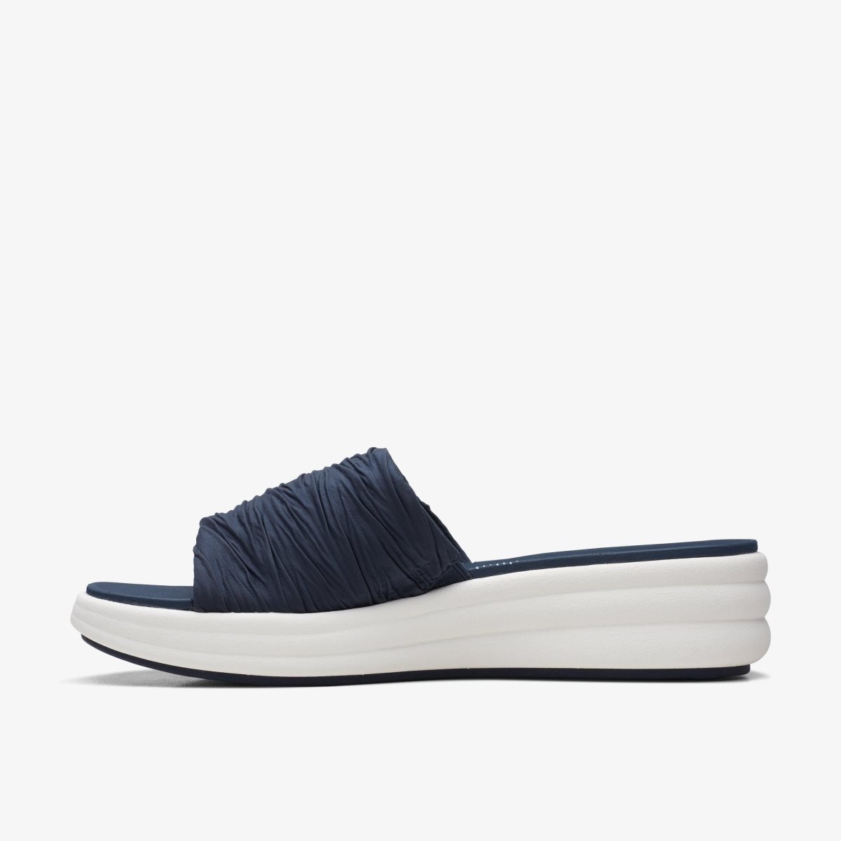 Zapatos Cuña Clarks Drift Petal Navy Mujer Azul Marino | PJIC-64305