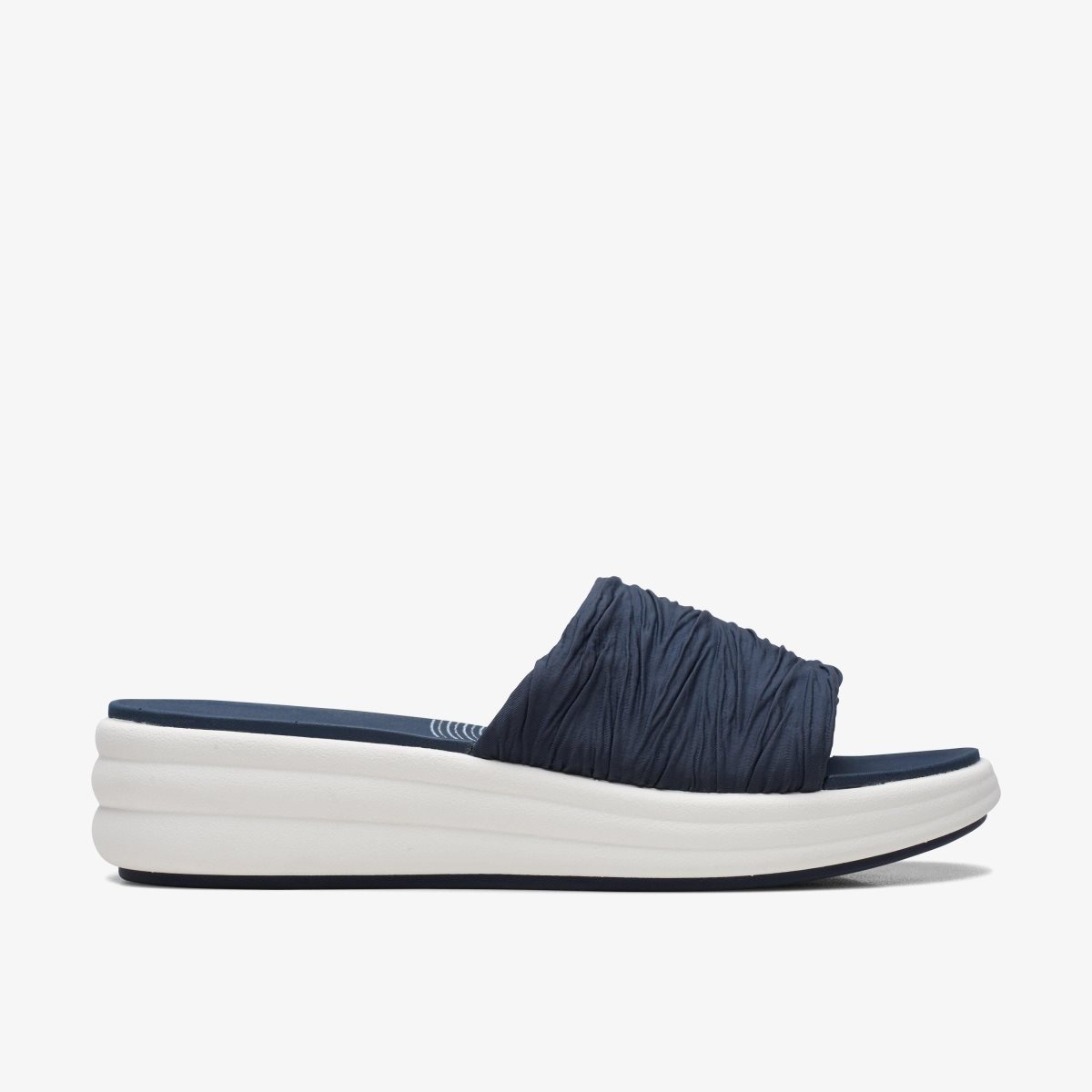 Zapatos Cuña Clarks Drift Petal Navy Mujer Azul Marino | PJIC-64305