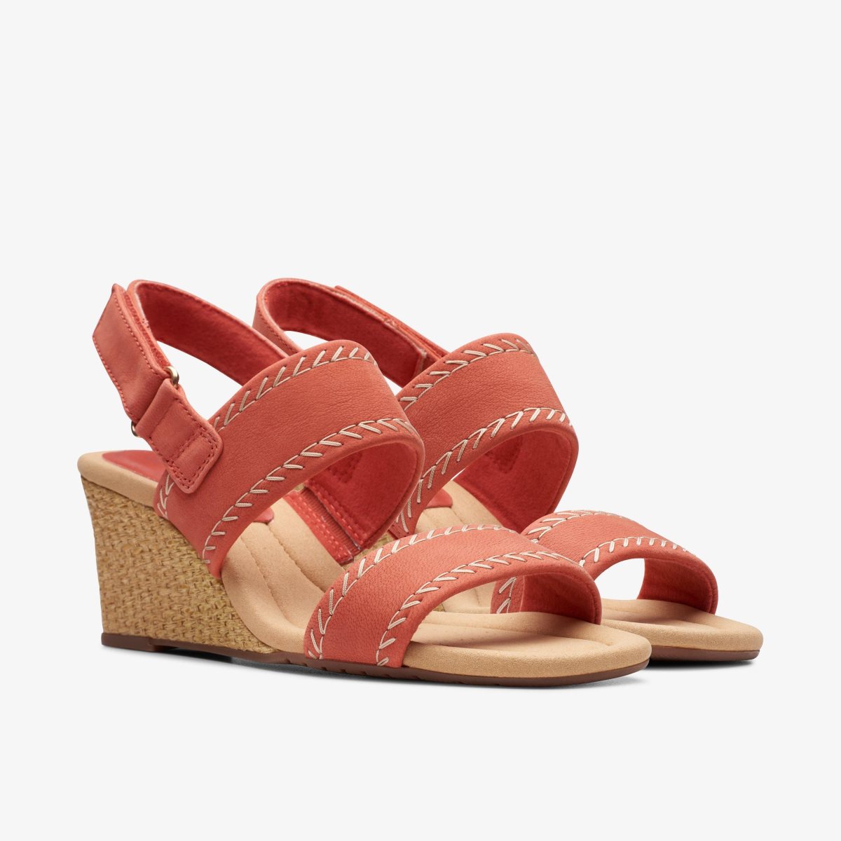 Zapatos Cuña Clarks Kyarra Rose Blush Nubuck Mujer Rosas | SGNJ-84920