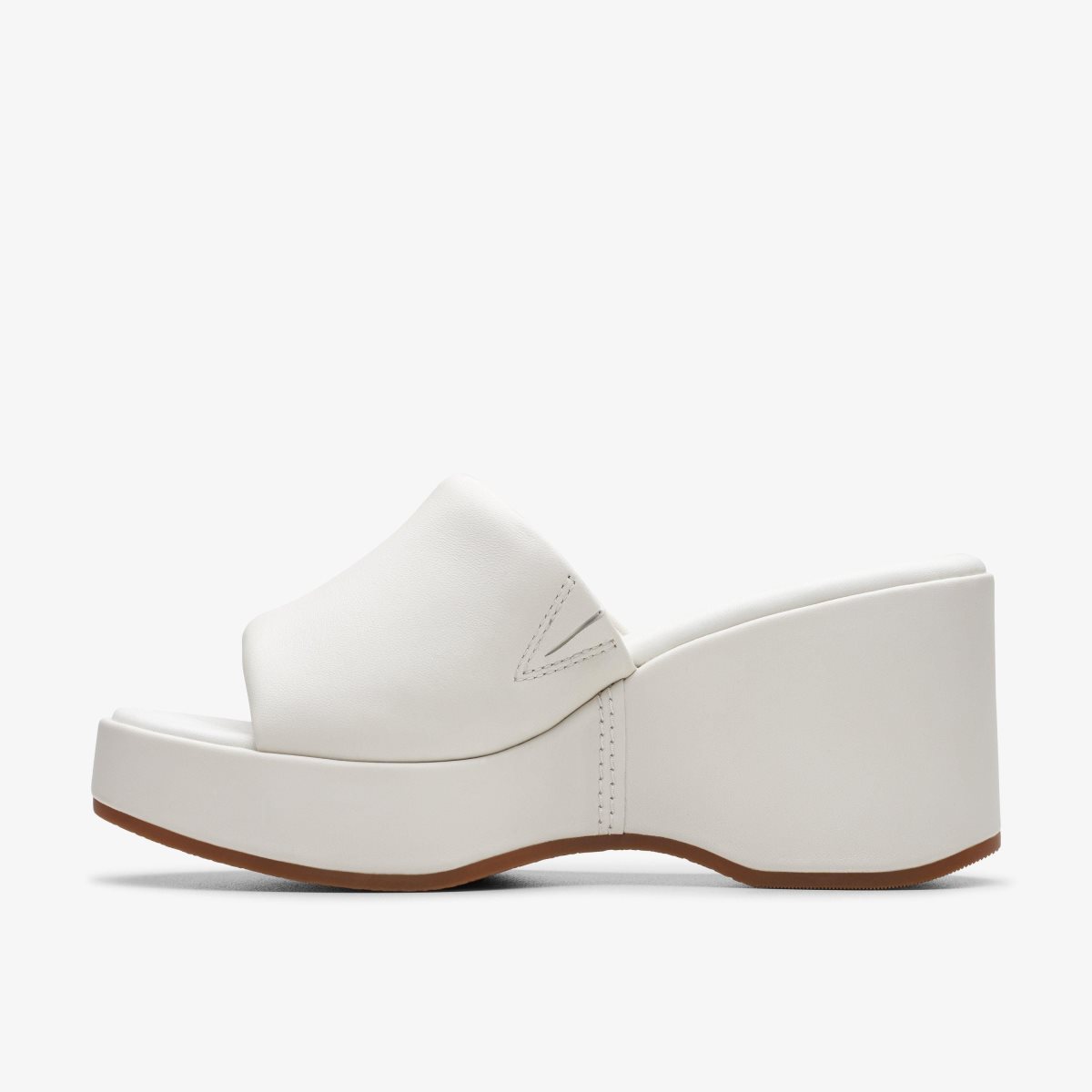 Zapatos Cuña Clarks Manon Glide Off White Leather Mujer Blancas | DAVS-53089