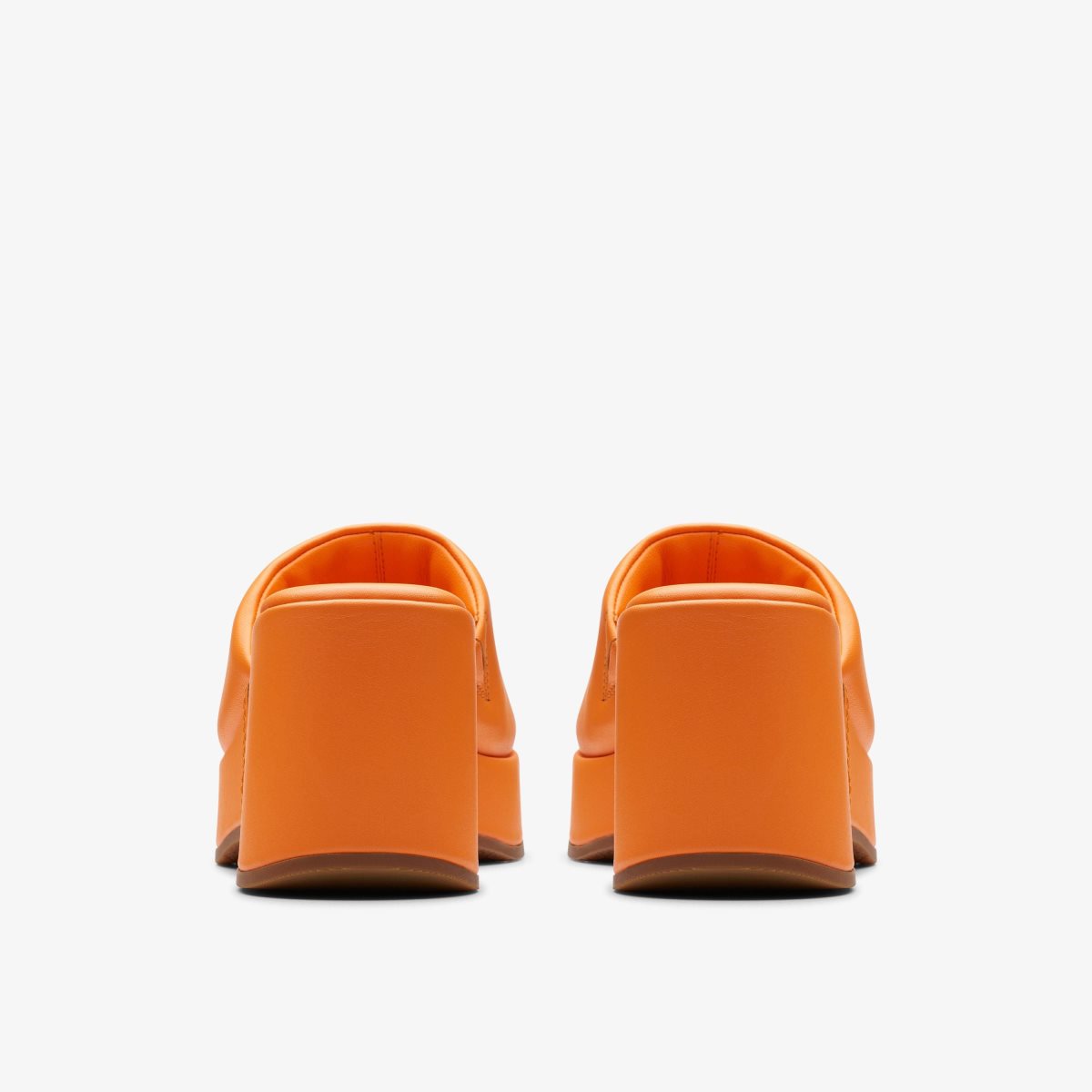 Zapatos Cuña Clarks Manon Glide Orange Leather Mujer Naranjas | OMXA-62187