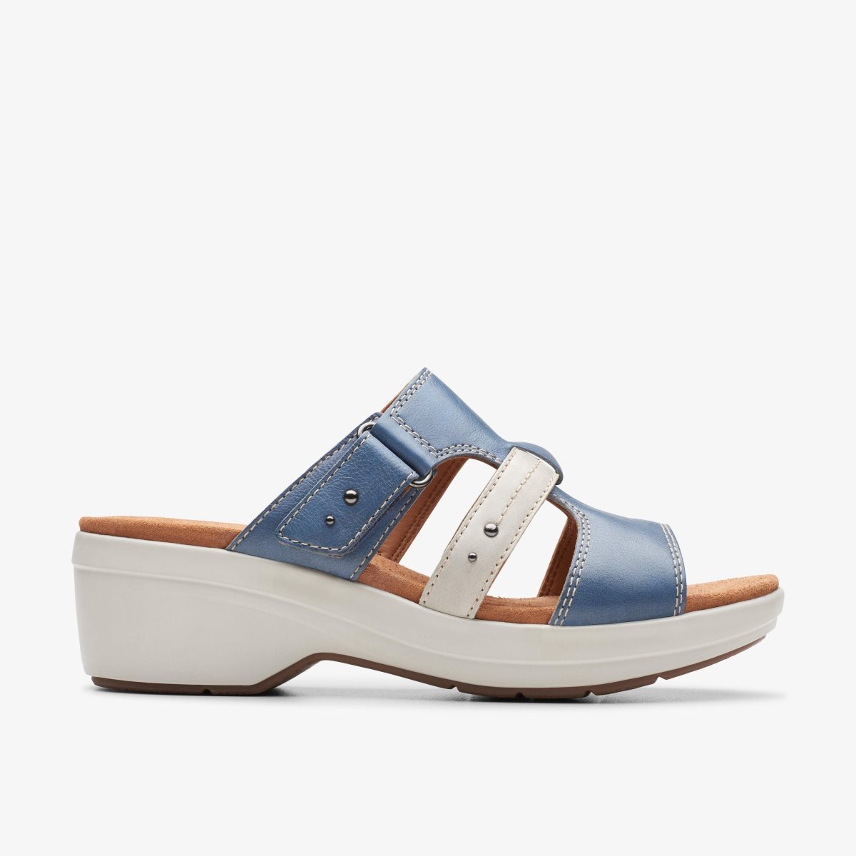 Zapatos Cuña Clarks Tuleah Jane Denim Combination Mujer Azules | WXDC-97431