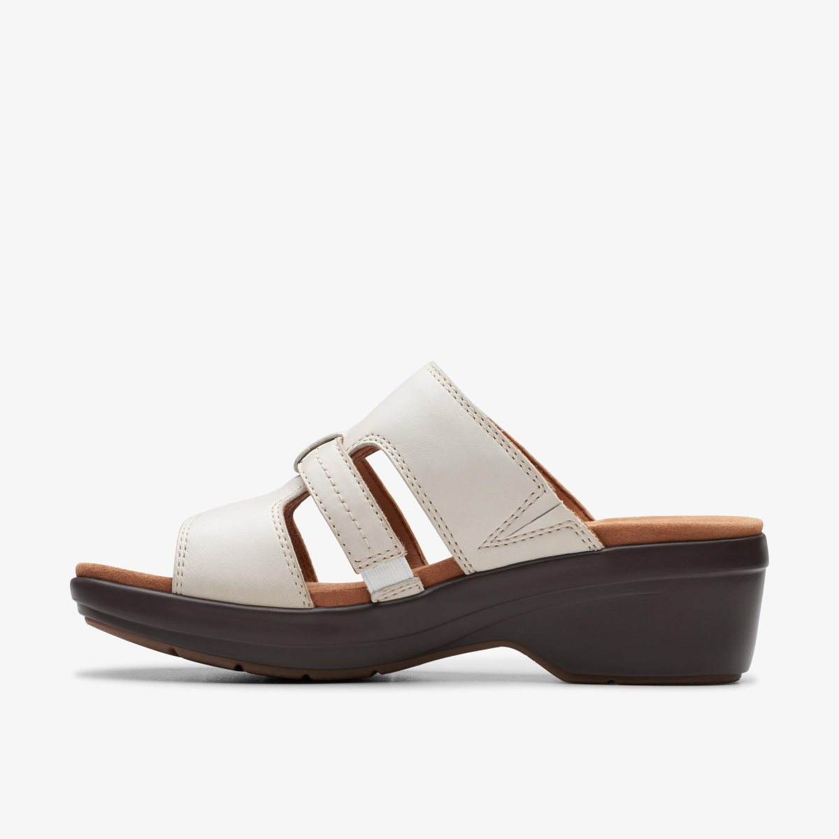 Zapatos Cuña Clarks Tuleah Jane Off White Leather Mujer Blancas | VOTC-78021