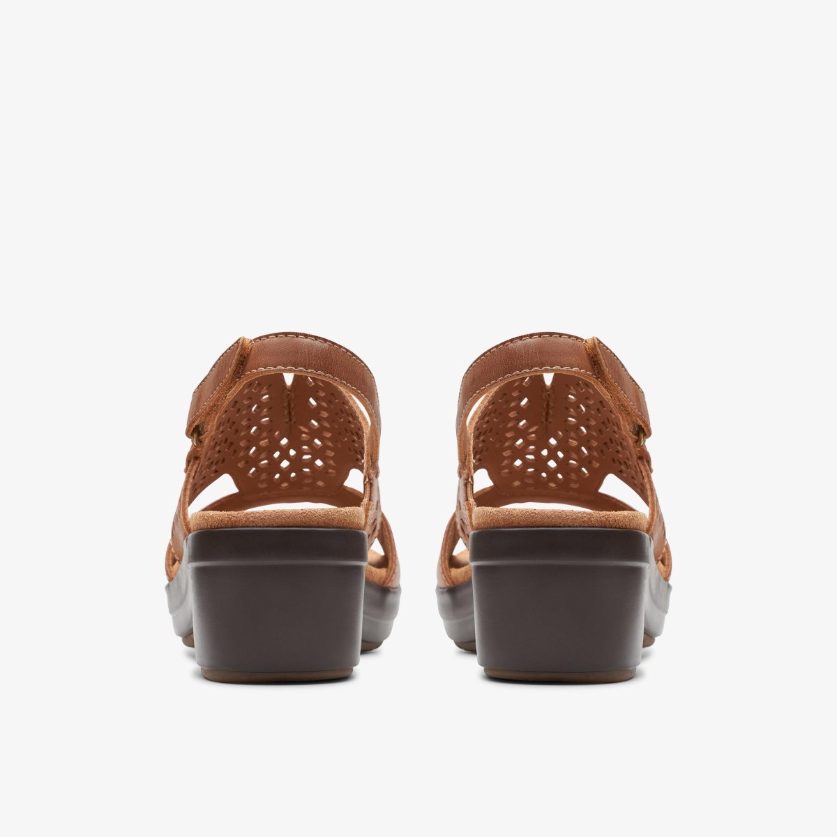 Zapatos Cuña Clarks Tuleah Sun Tan Leather Mujer Marrones | SLYJ-93648