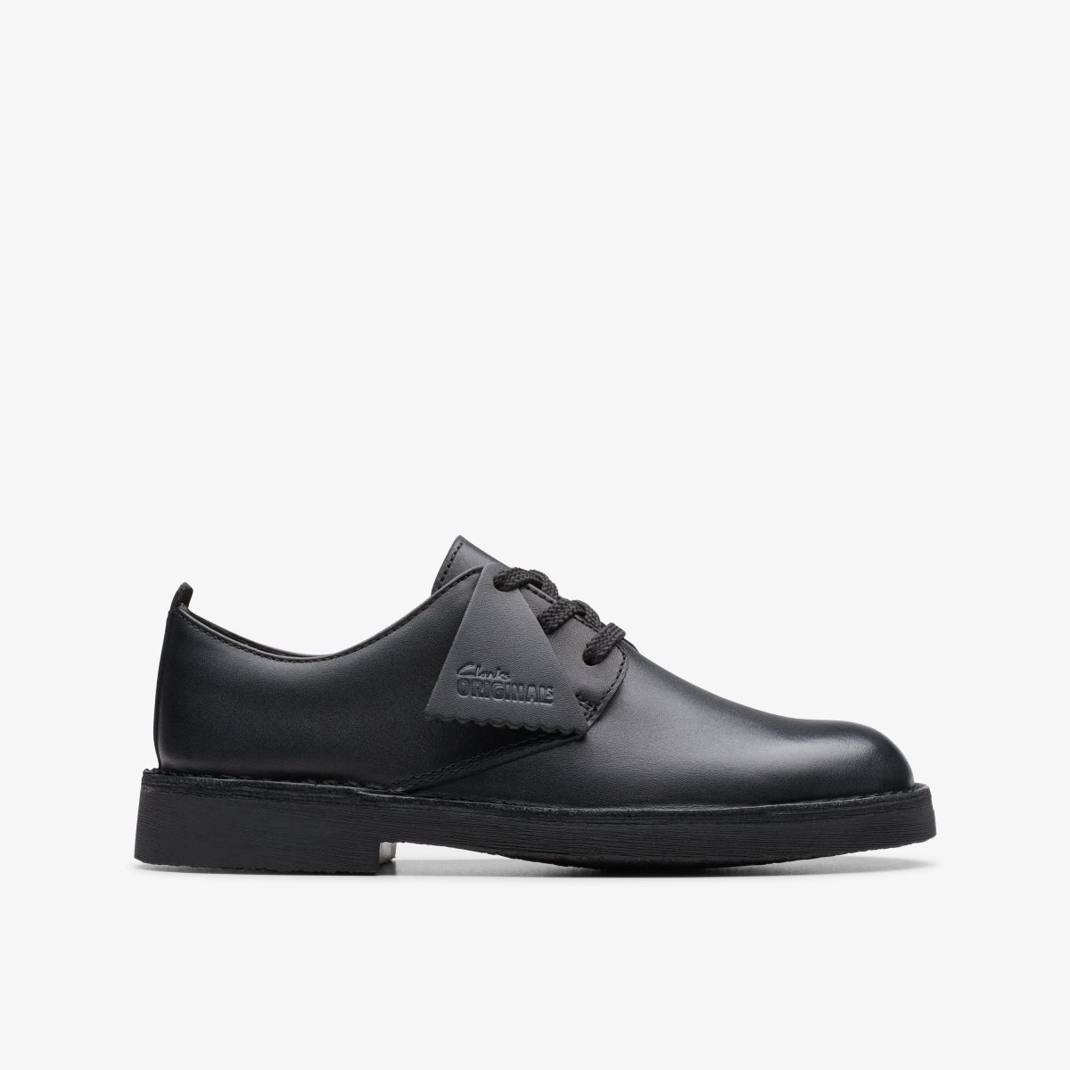 Zapatos Originales Clarks Desert London Older Black Niños Negras | YSEB-42637