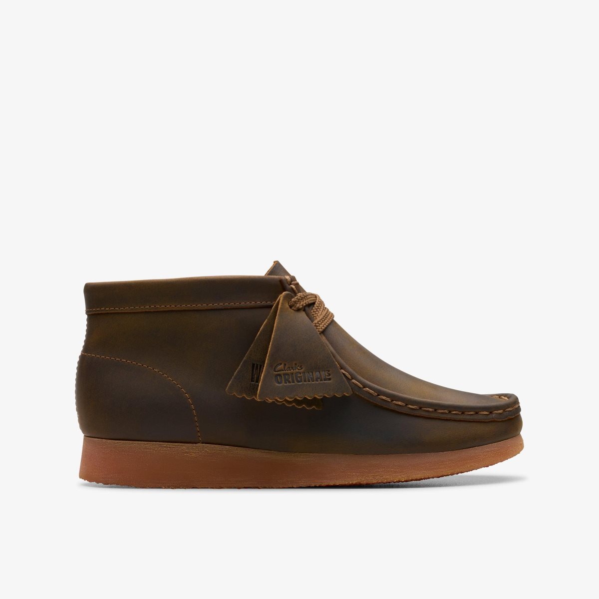 Zapatos Originales Clarks Wallabee Boot Older Beeswax Niños Beeswax | NJEK-43608