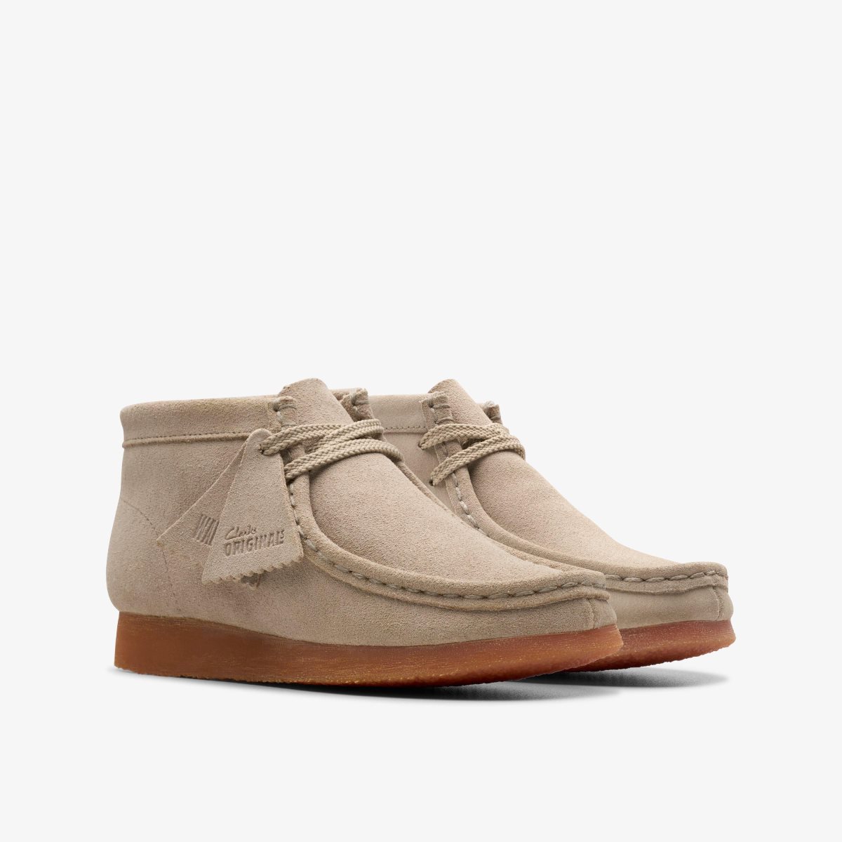 Zapatos Originales Clarks Wallabee Boot Older Sand Niños Marrones | SVQN-04587