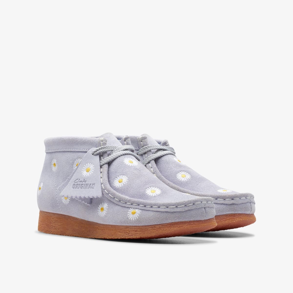 Zapatos Originales Clarks Wallabee Boot Older Cloud Grey Niños Gris | YJXA-64915