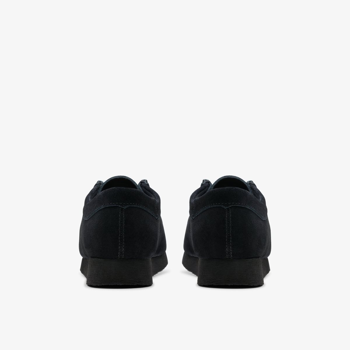 Zapatos Originales Clarks Wallabee Older Black Suede Niños Negras | FVQO-39167