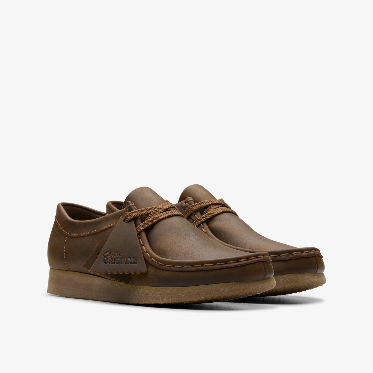 Zapatos Originales Clarks Wallabee Older Beeswax Niños Beeswax | VXOF-75208