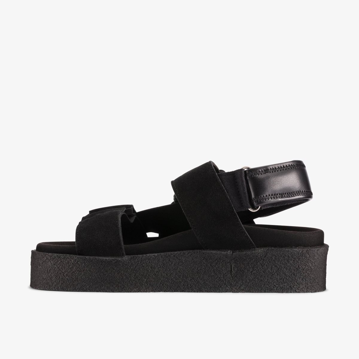 Zapatos Plataforma Clarks Crepe Sandal Black Mujer Negras | IDEM-86374