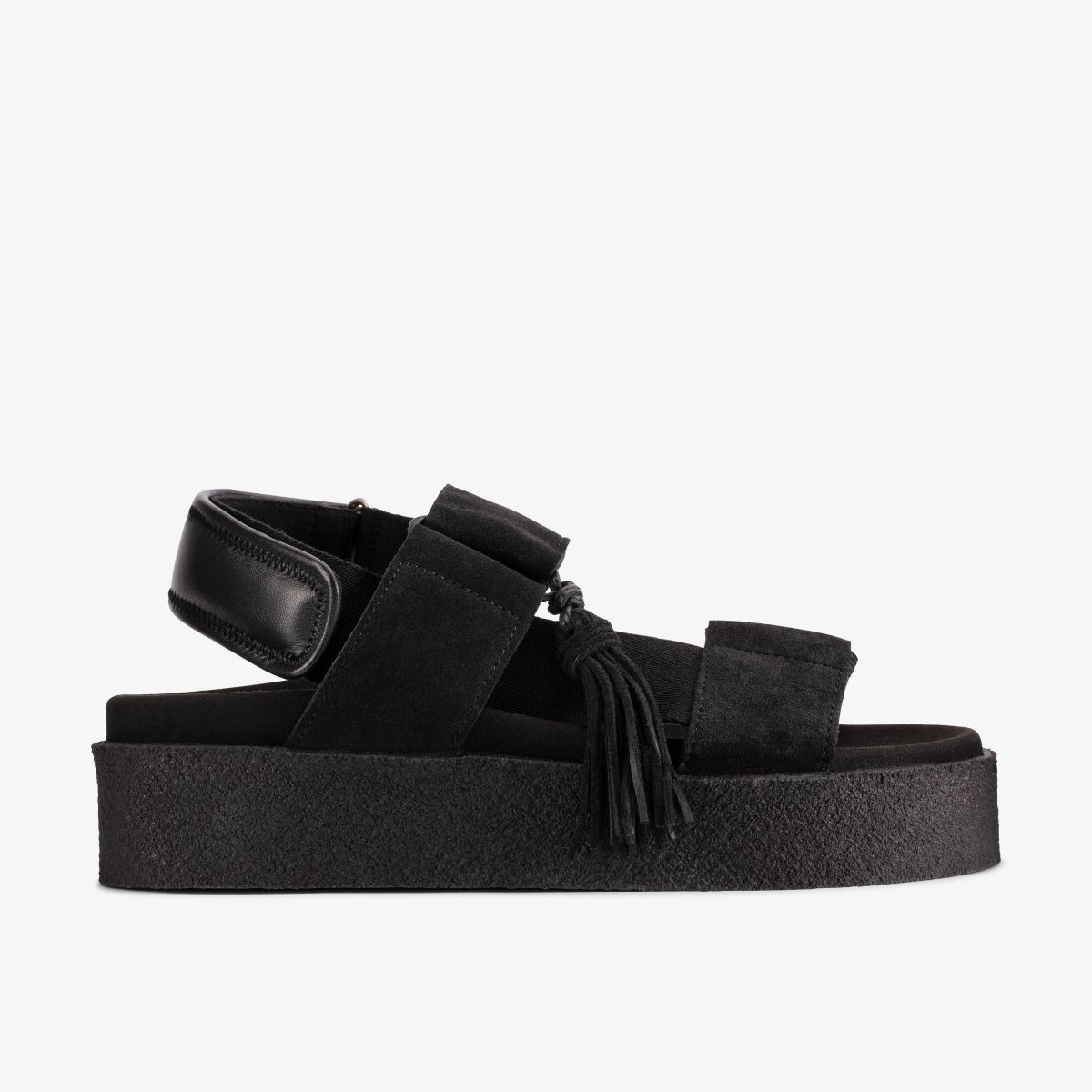 Zapatos Plataforma Clarks Crepe Sandal Black Mujer Negras | IDEM-86374