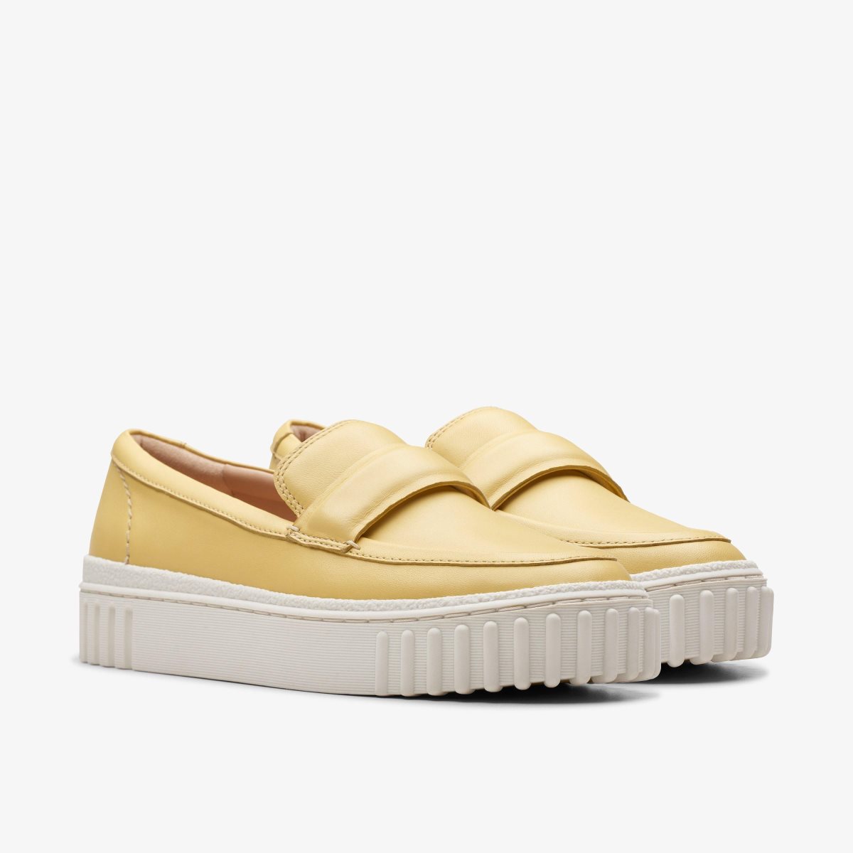 Zapatos Plataforma Clarks Mayhill Cove Yellow Leather Mujer Amarillo | XJRM-72951