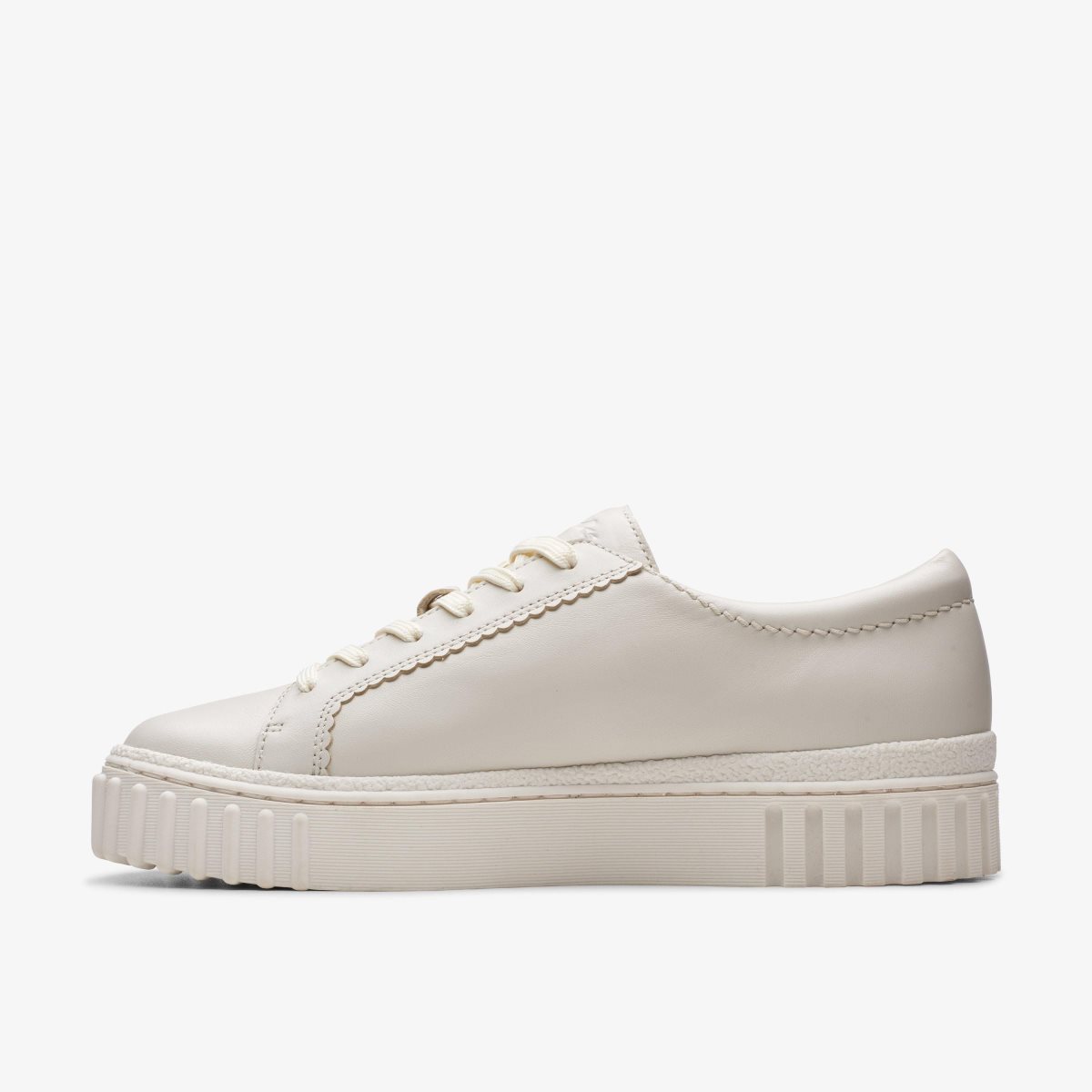 Zapatos Plataforma Clarks Mayhill Walk Off White Leather Mujer Blancas | TDMH-80435