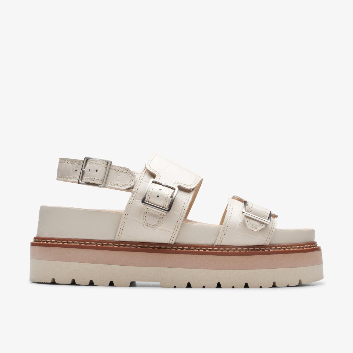 Zapatos Plataforma Clarks ORIANNA GLIDE Cream Interest Mujer Creme | MYEN-74018