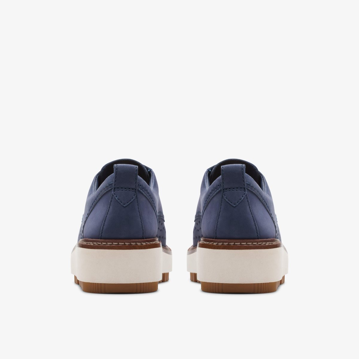 Zapatos Plataforma Clarks Orianna Move Navy Nubuck Mujer Azul Marino | FLPE-12065