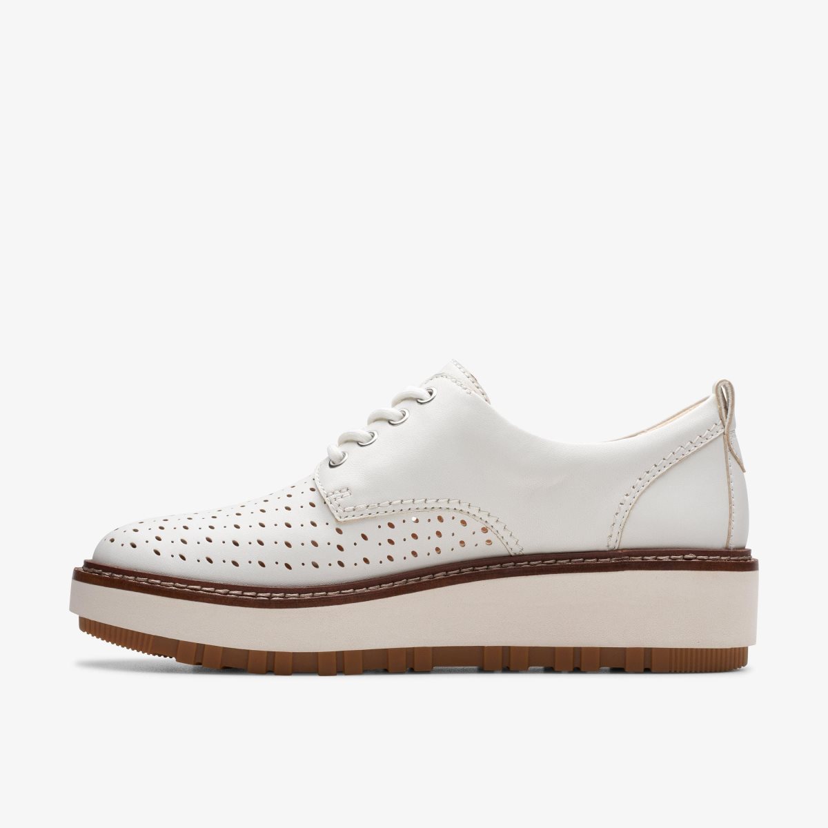 Zapatos Plataforma Clarks Orianna Move Off White Leather Mujer Blancas | VKTN-19450