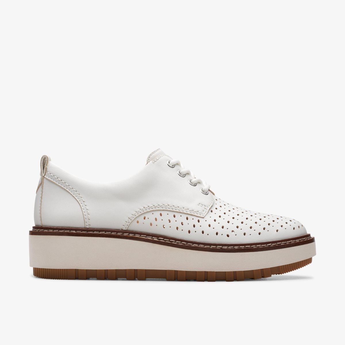 Zapatos Plataforma Clarks Orianna Move Off White Leather Mujer Blancas | VKTN-19450