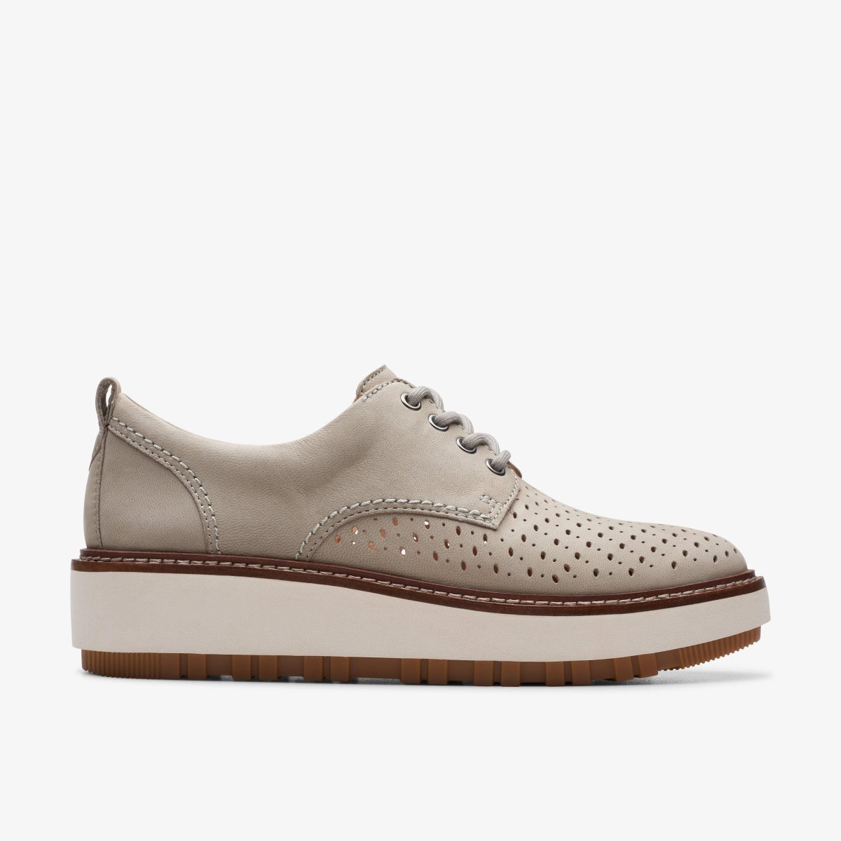 Zapatos Plataforma Clarks Orianna Move Stone Nubuck Mujer Gris | KUNP-45013