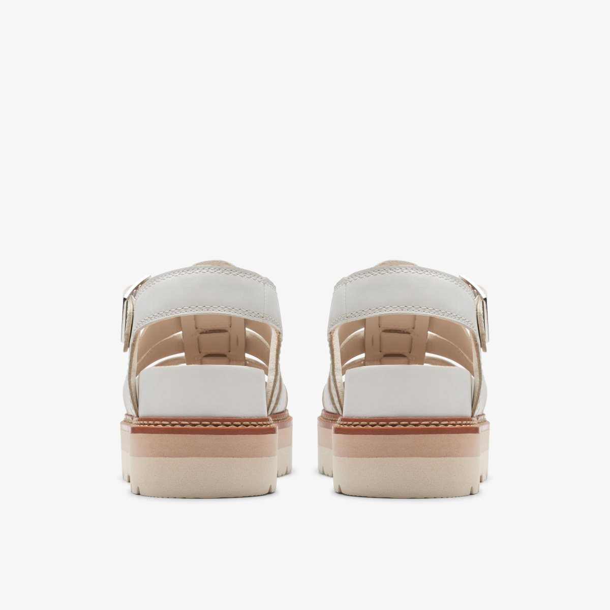 Zapatos Plataforma Clarks Orianna Twist Off White Leather Mujer Blancas | QJKT-09518