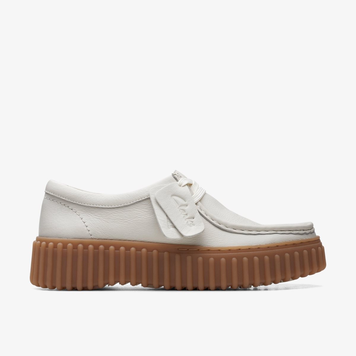 Zapatos Plataforma Clarks Torhill Bee Off White Leather Mujer Blancas | EFQH-56803