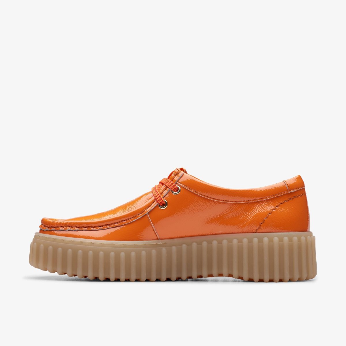 Zapatos Plataforma Clarks Torhill Bee Orange Patent Mujer Naranjas | WIAR-93450