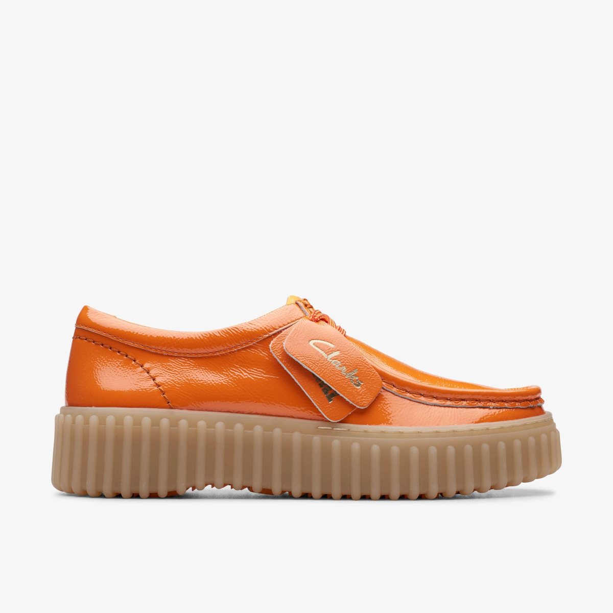 Zapatos Plataforma Clarks Torhill Bee Orange Patent Mujer Naranjas | WIAR-93450