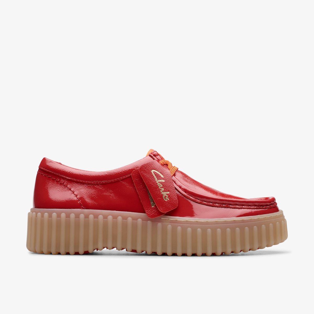 Zapatos Plataforma Clarks Torhill Bee Red Patent Mujer Rojas | ZKVF-87206